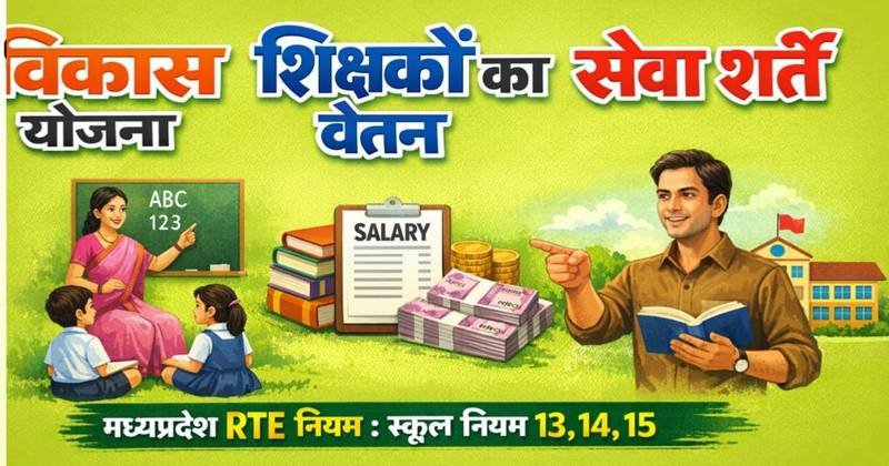 विकास योजना (SDP), शिक्षकों का वेतन एवं सेवा शर्तें, तथा शिक्षकों के कर्तव्य  (मध्यप्रदेश RTE नियम 2011 : स्कूल नियम 13, 14, 15)